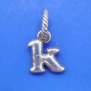 Brighton Initial "k" Bracelet Dangle Charm Lowercase Alphabet Letter